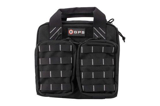 The Tactical Double Plus 2 Case features a pair of interior double quilted heavily padded pouches that allow you to carry up to four handguns.